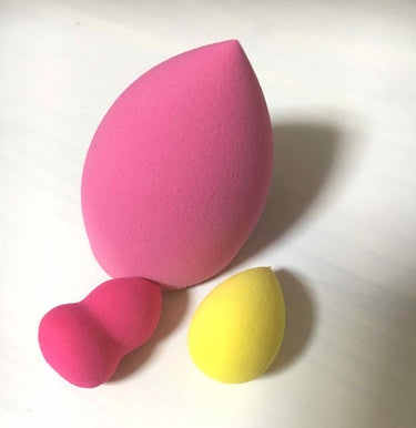 Makeup SPONGE SET/3COINS/パフ・スポンジを使ったクチコミ（3枚目）