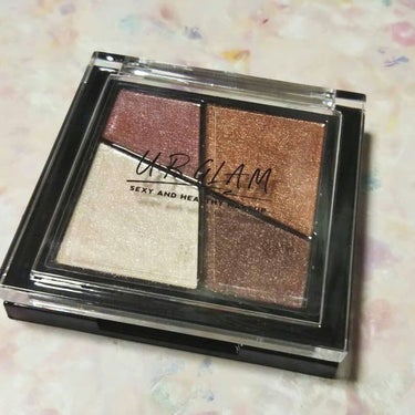 UR GLAM　VELVET EYE COLOR PALETTE ルビーブラウン/U R GLAM/アイシャドウパレットを使ったクチコミ（2枚目）