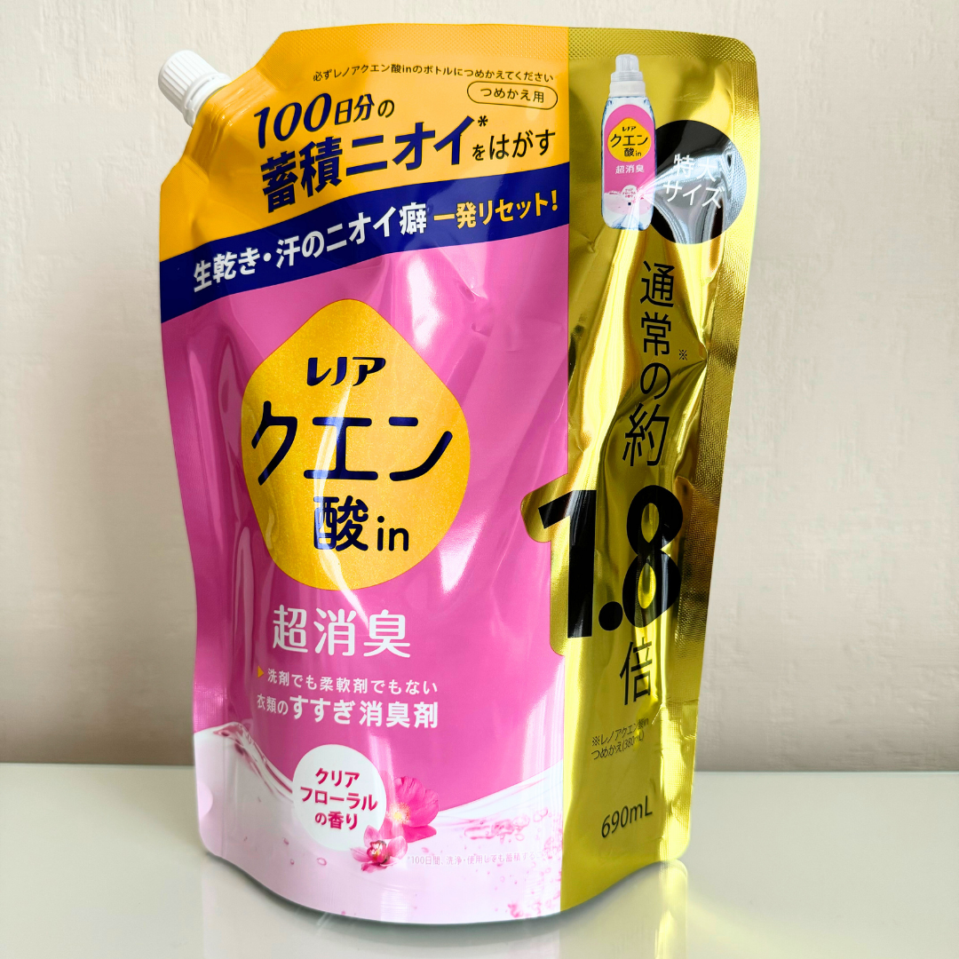 レノア クエン酸in超消臭 フレッシュグリーンの香り/レノア/柔軟剤を使ったクチコミ(4枚目)