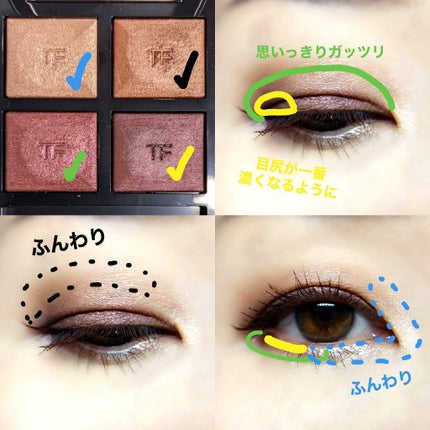 アイ カラー クォード/TOM FORD BEAUTY/アイシャドウパレットを使ったクチコミ(6枚目)