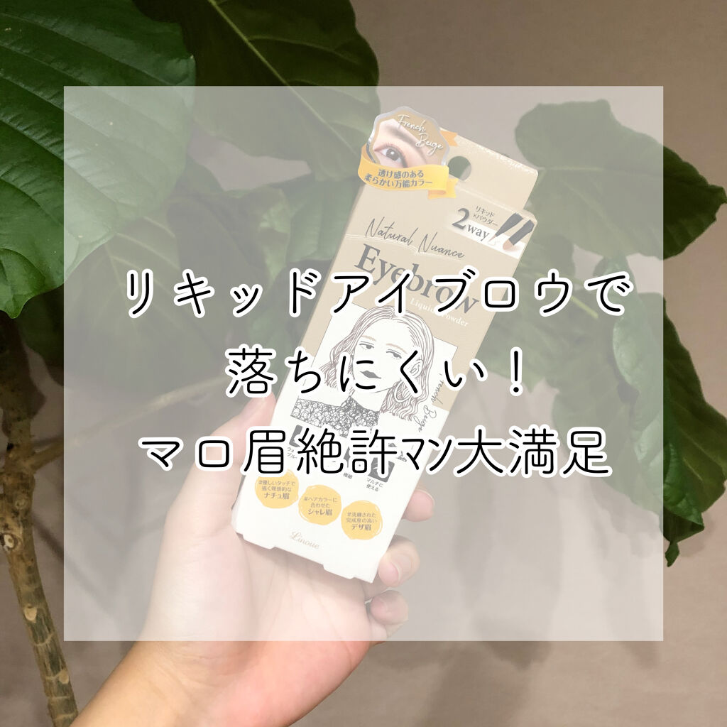 アイブロウL&P 02フレンチベージュ NNLP-02/Linoue/パウダーアイブロウを使ったクチコミ（1枚目）