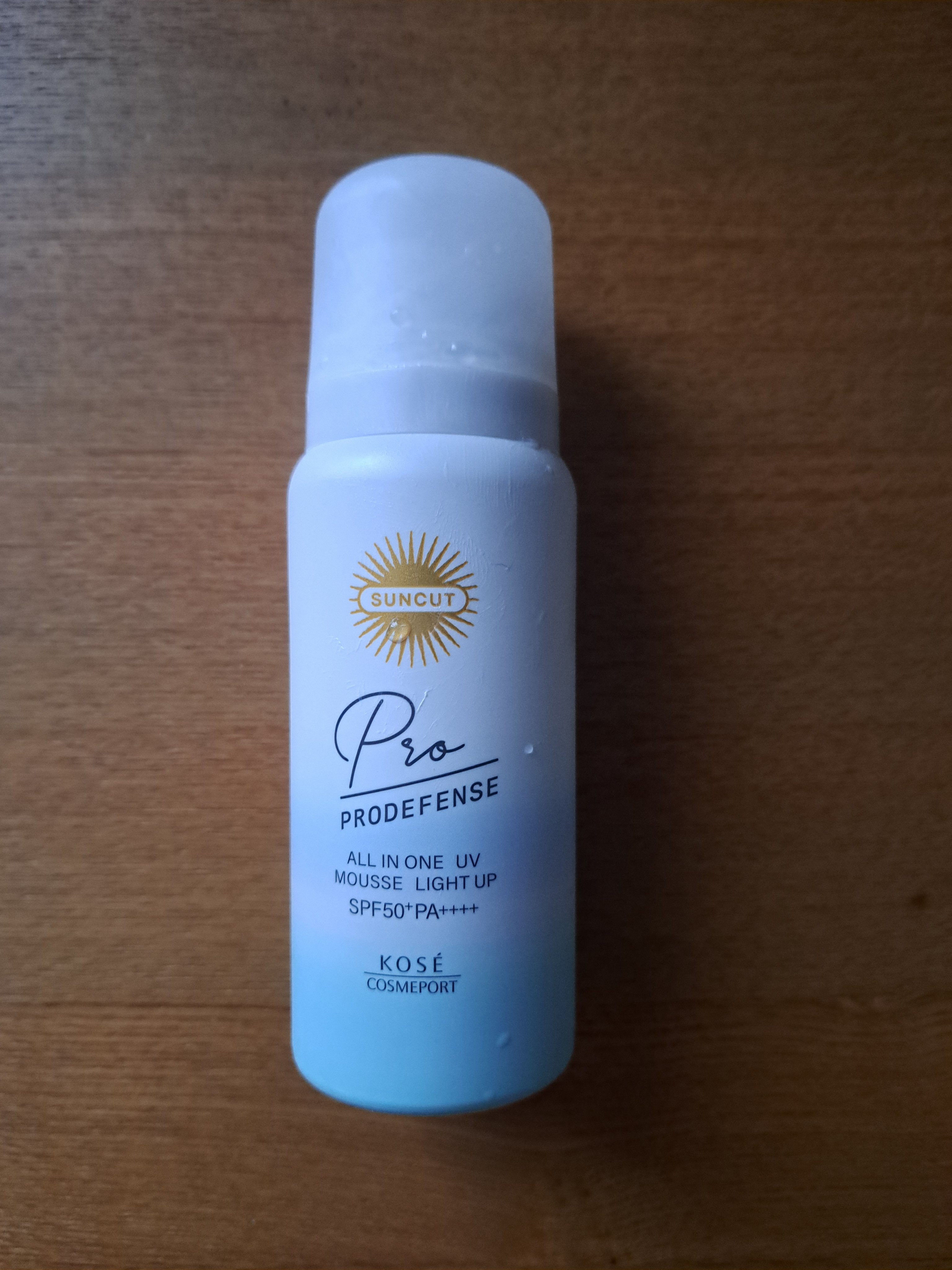 プロディフェンス オールインワンUV ムース（ライトアップ）/サンカット®/日焼け止めクリームを使ったクチコミ（1枚目）