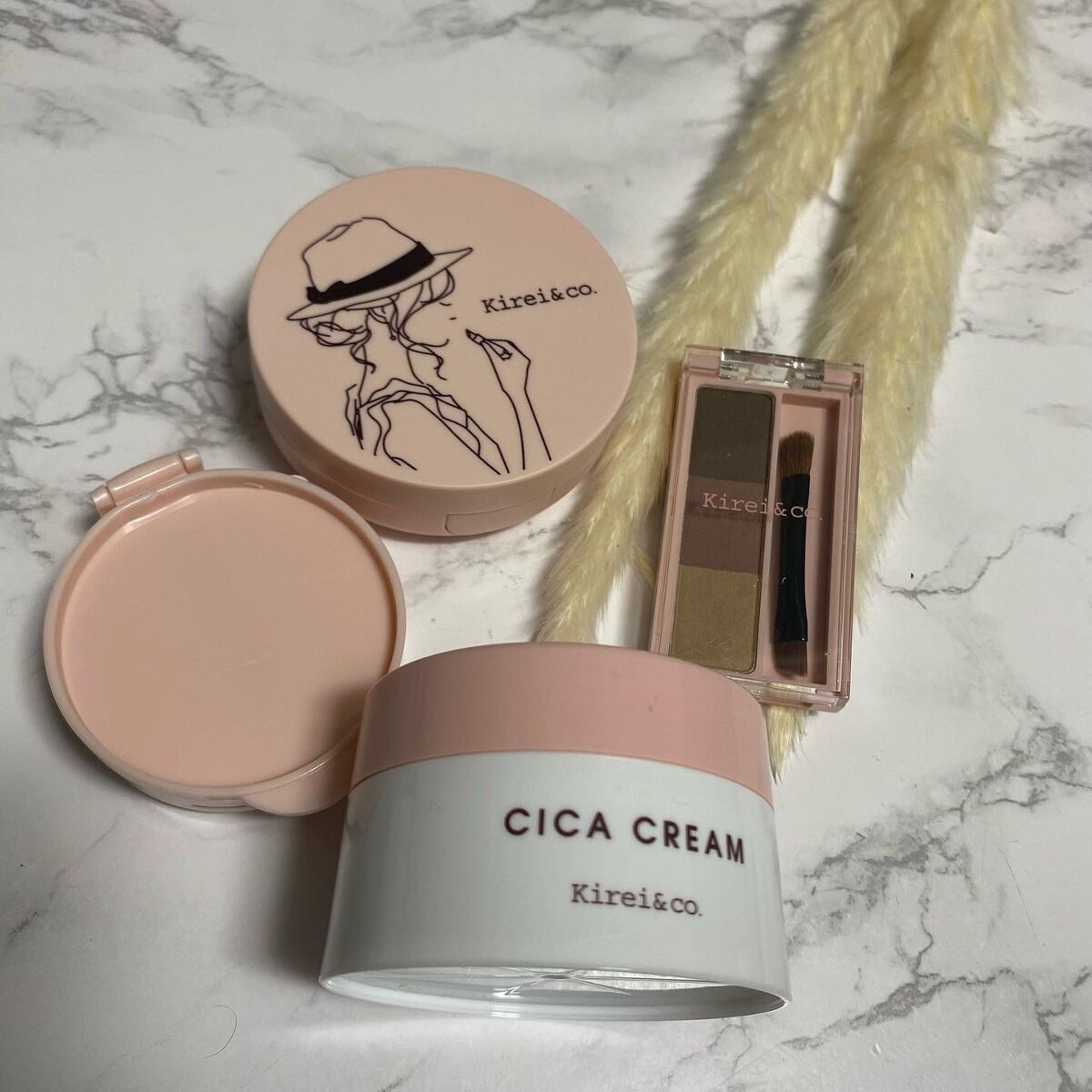 アイブロウパウダー/Kirei&co./パウダーアイブロウを使ったクチコミ（1枚目）