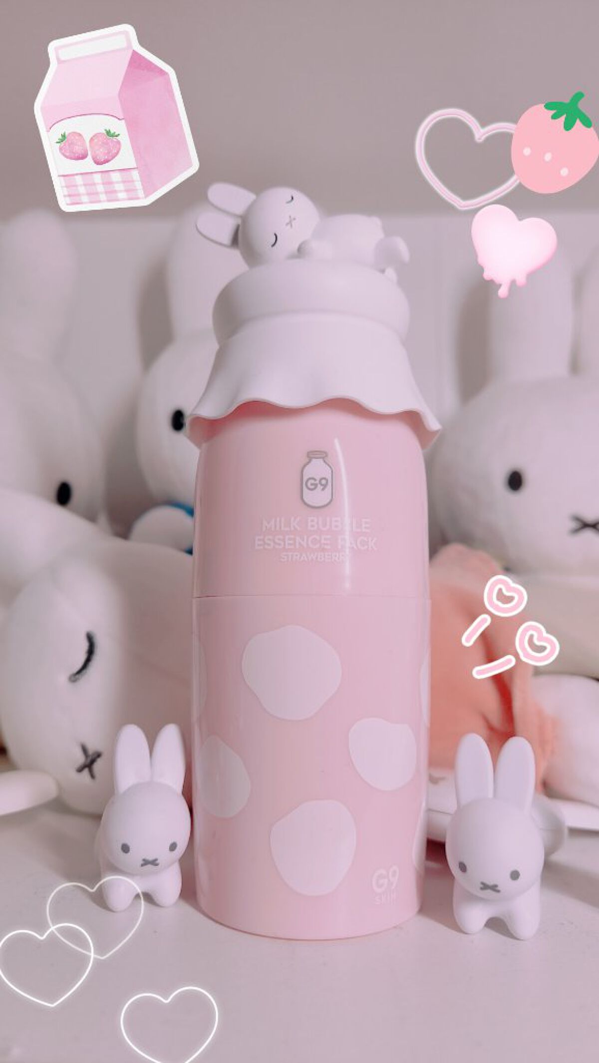 MILK BUBBLE ESSENCE PACK ＃STRAWBERRY/G9SKIN/美容液を使ったクチコミ（1枚目）