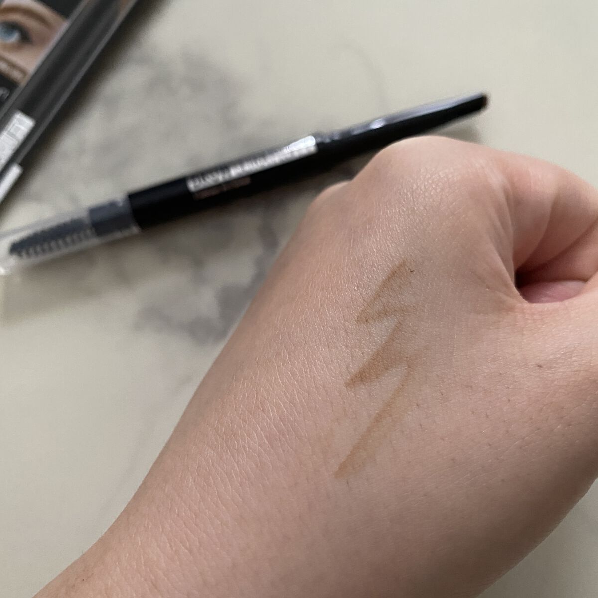ファッションブロウ パウダーインペンシル N/MAYBELLINE NEW YORK/アイブロウペンシルを使ったクチコミ（3枚目）