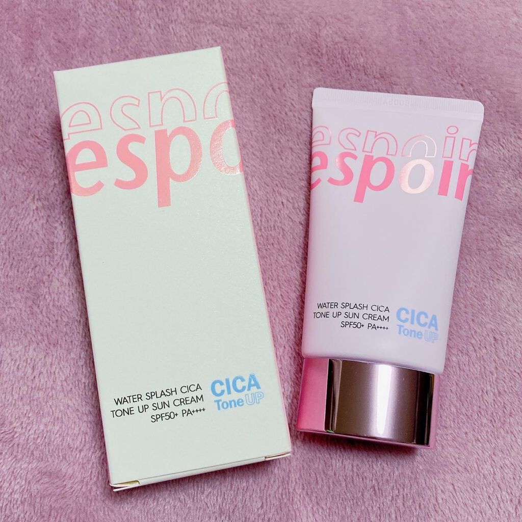 ウォータースプラッシュシカトーンアップクリーム/espoir/化粧下地を使ったクチコミ（1枚目）