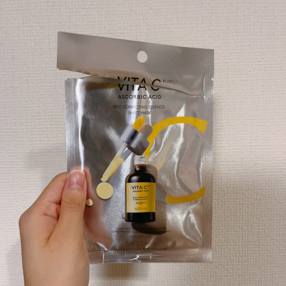 ミシャ ビタシープラスエッセンスマスク/MISSHA/シートマスク・パックを使ったクチコミ（2枚目）