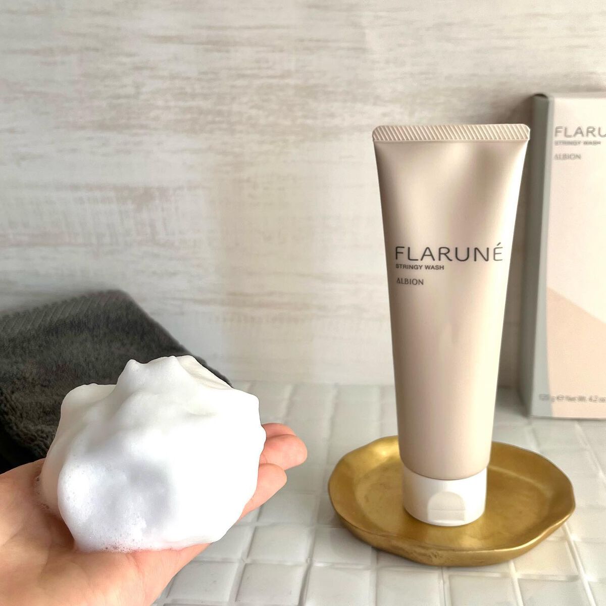 フラルネ ストリンギー ウォッシュ/ALBION/洗顔フォームを使ったクチコミ（1枚目）