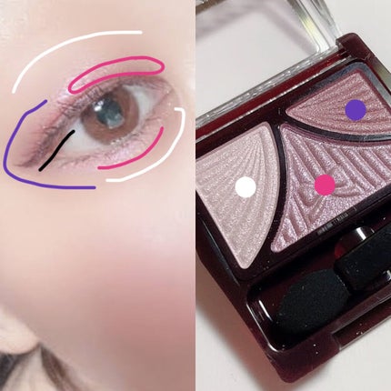 ジューシーピュアアイズ/キャンメイク/アイシャドウパレットを使ったクチコミ(3枚目)