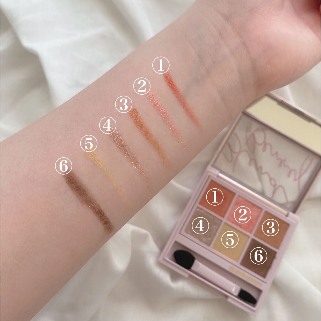 オーラクリエイション 001 ほおずき＆シャイニーベージュ/BLEND BERRY/アイシャドウパレットを使ったクチコミ（3枚目）