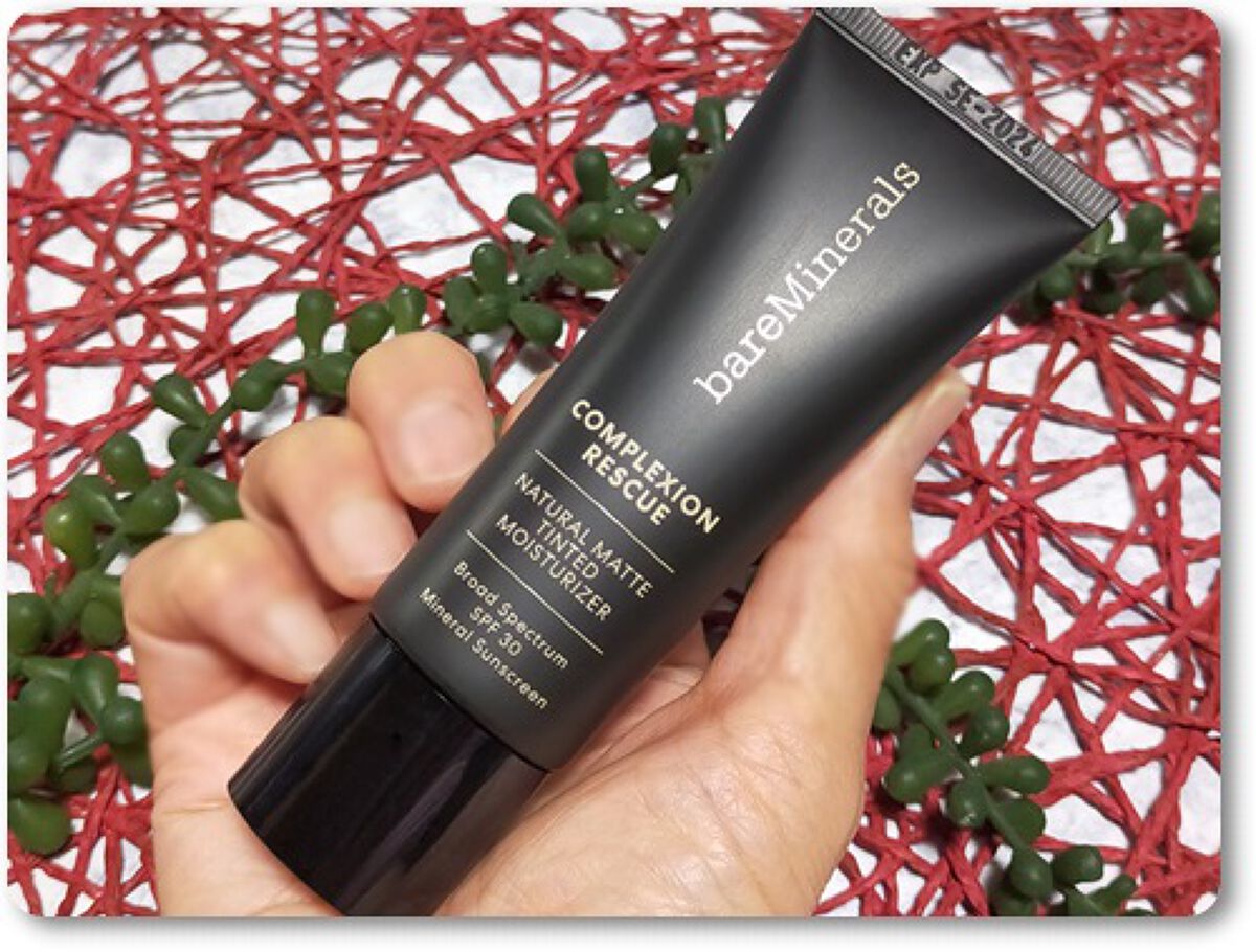 CR ナチュラル マット モイスチャライザー/bareMinerals/クリーム・エマルジョンファンデーションを使ったクチコミ（2枚目）