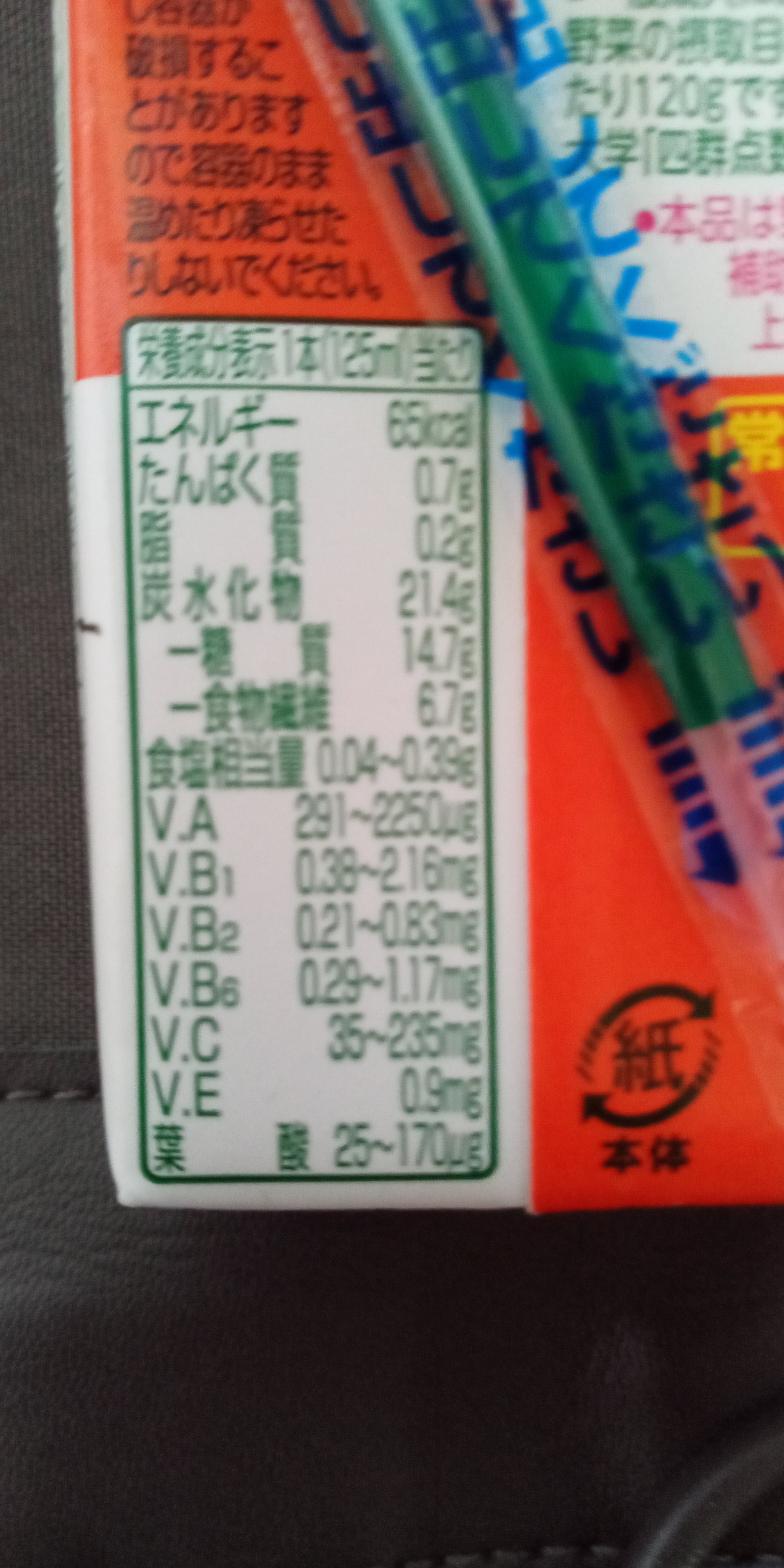 野菜足りてますか？/グリコ/野菜ジュースを使ったクチコミ（3枚目）