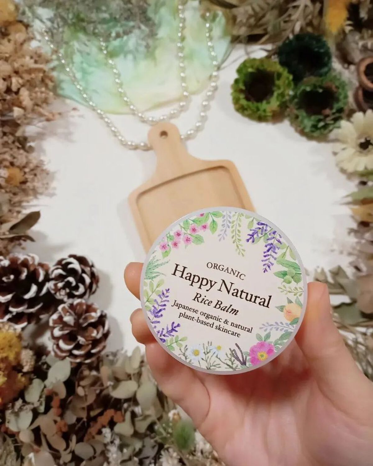 ボタニカル オーガニックライスバーム/ハッピーナチュラル/フェイスバームを使ったクチコミ（2枚目）