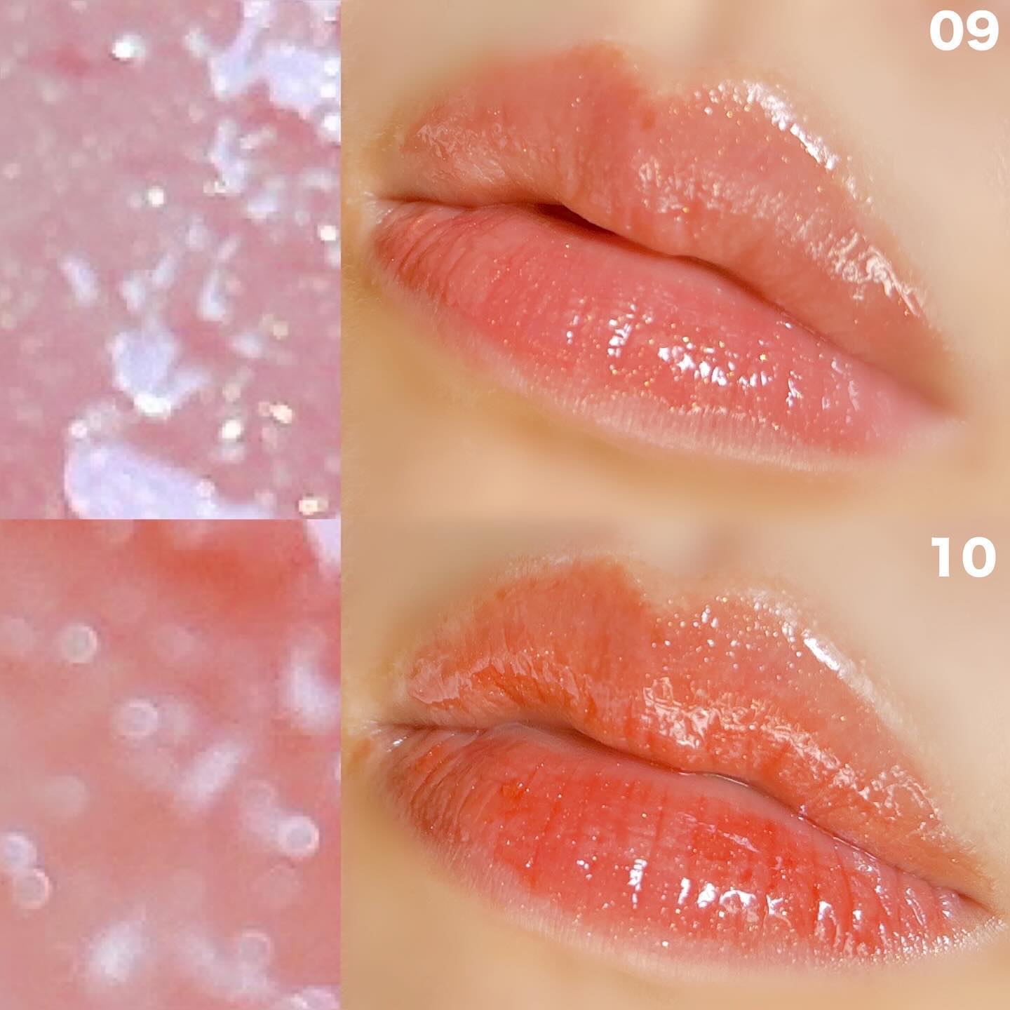 グラスティングカラーグロス/rom&nd/リップグロスを使ったクチコミ（3枚目）