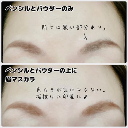 カラーインブロウマスカラ/Ririmew/眉マスカラを使ったクチコミ(4枚目)