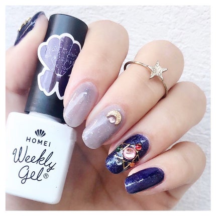 ウィークリージェル/HOMEI/ジェルネイルを使ったクチコミ(4枚目)