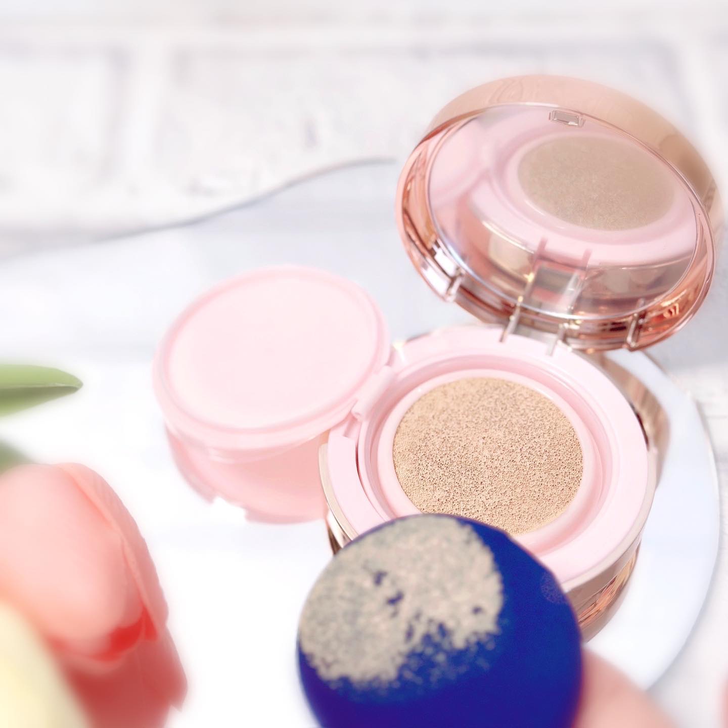 ピンクティーツリーカバーアップグロウクッション/APLIN/クッションファンデーションを使ったクチコミ（3枚目）