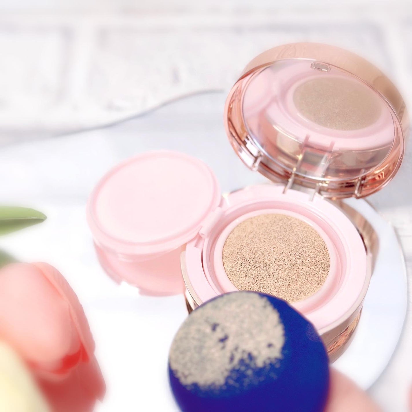 ピンクティーツリーカバーアップグロウクッション/APLIN/クッションファンデーションを使ったクチコミ(3枚目)