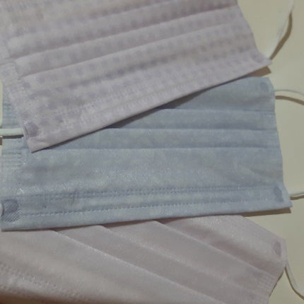 使い捨て不織布マスク(プリーツ型マスク)/シャンブル/マスクを使ったクチコミ(5枚目)