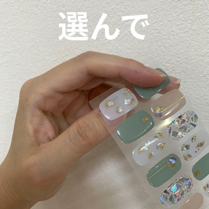 セミキュアジェルネイルシール ハンド用/LYSD’OR/ネイルシールを使ったクチコミ(4枚目)