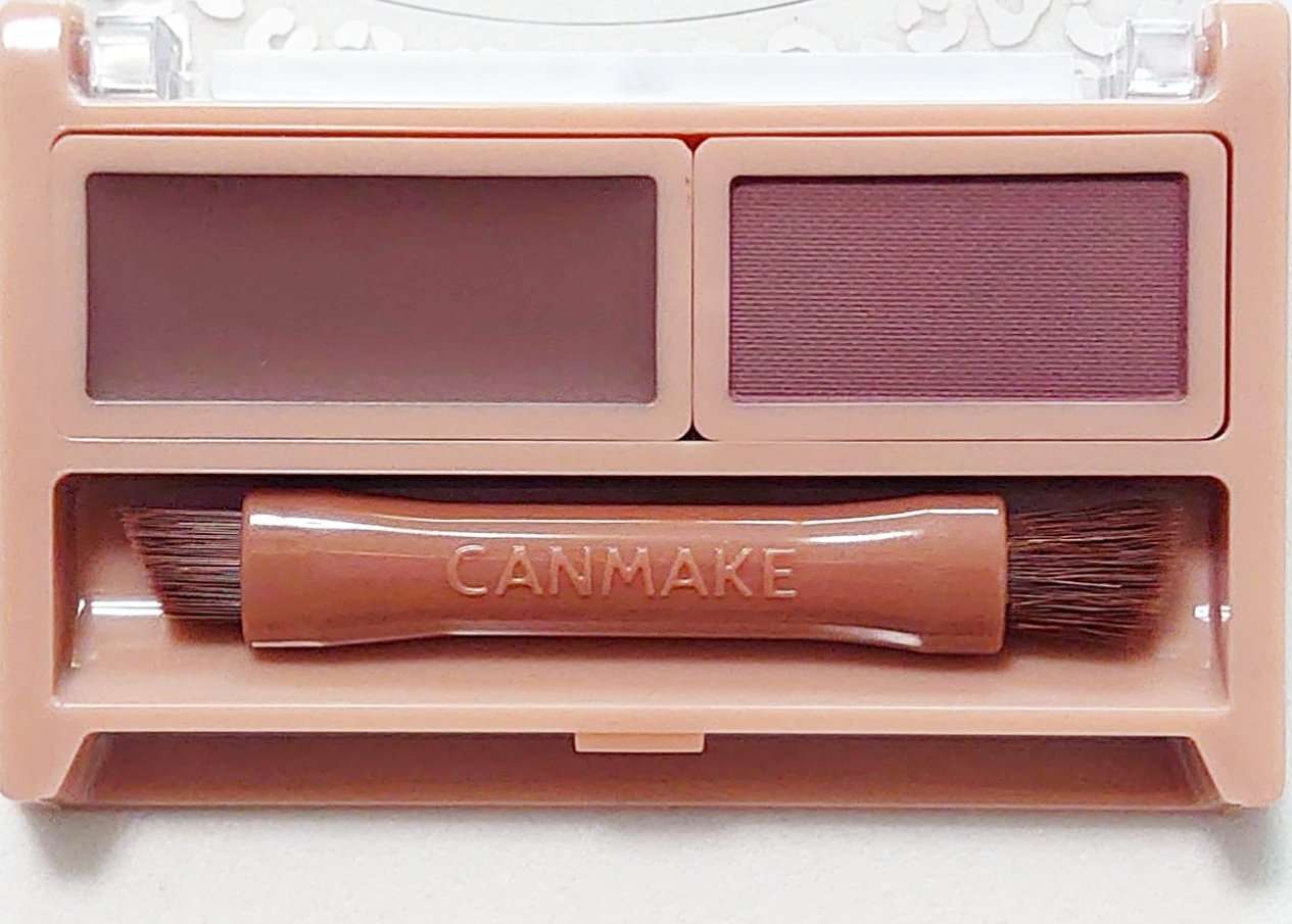 スタイリングデュアルアイブロウ 04 クラウディモーヴ/キャンメイク/アイブロウを使ったクチコミ（2枚目）