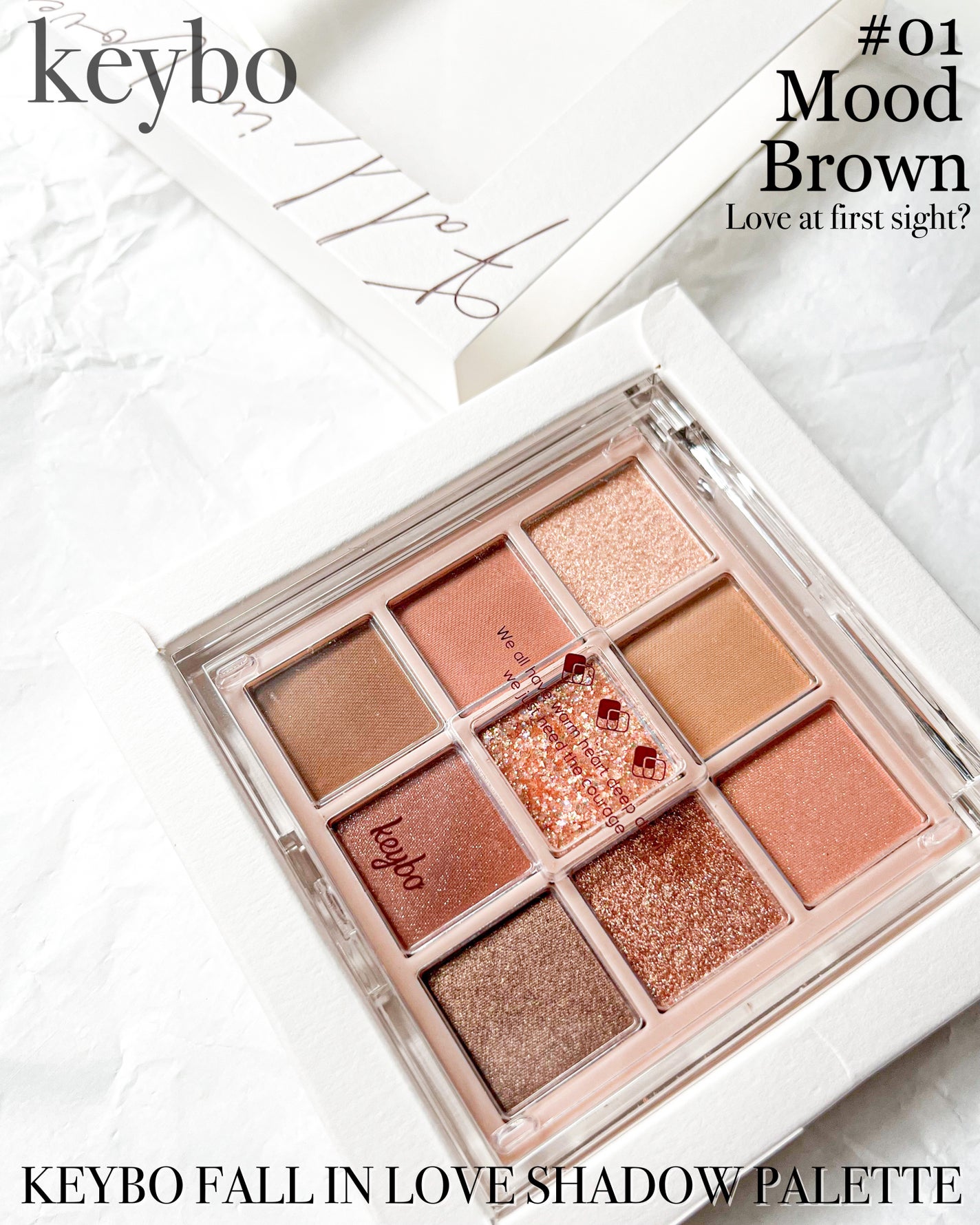 KEYBO FALL IN LOVE SHADOW PALETTE/keybo/アイシャドウパレットを使ったクチコミ(8枚目)