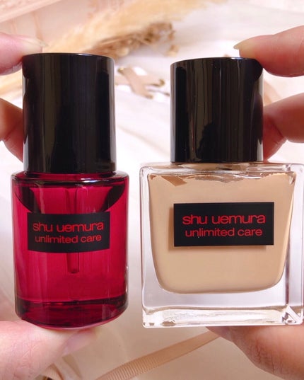 アンリミテッド ケア ツヤ セラム ファンデーション/shu uemura/リキッドファンデーションを使ったクチコミ(7枚目)