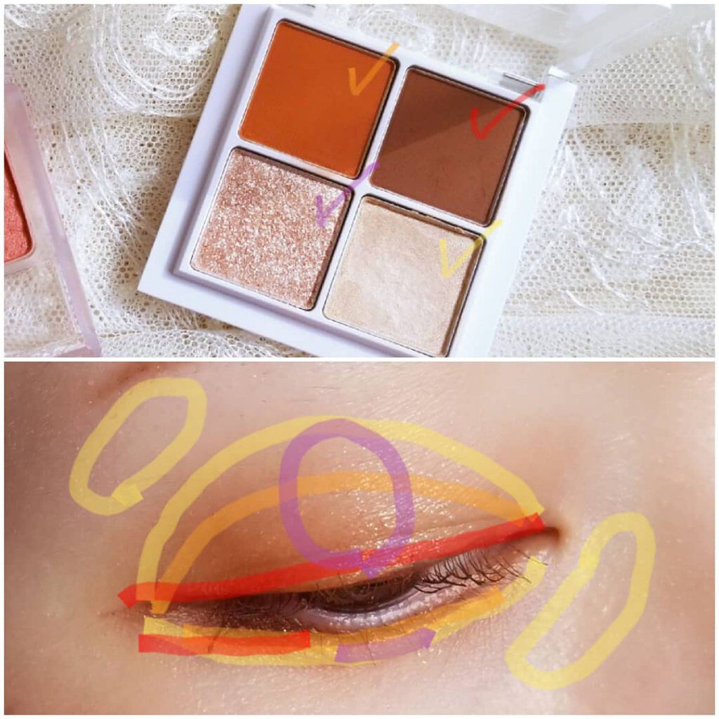 THE アイパレR/b idol/アイシャドウパレットを使ったクチコミ（3枚目）