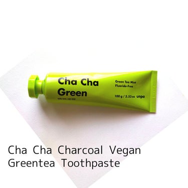 Cha Cha Charcoal Vegan Greentea Toothpaste/unpa/歯磨き粉を使ったクチコミ（1枚目）