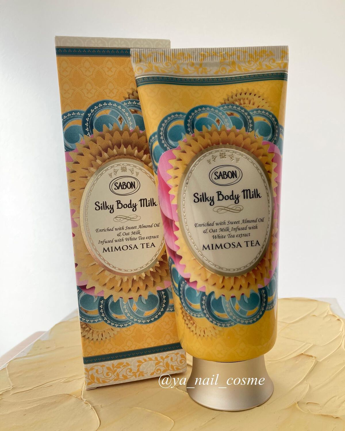 SABON サボン シルキーボディミルク ミモザティー 200ml×2本セット ＳＡＢＯＮ サボン シルキーボディミルク ミモザティー ２個セット