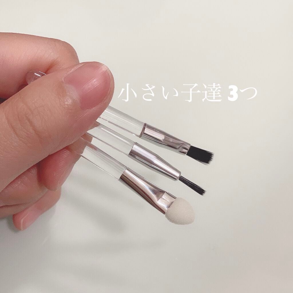 春姫化粧ブラシセット/DAISO/メイクブラシを使ったクチコミ(6枚目)