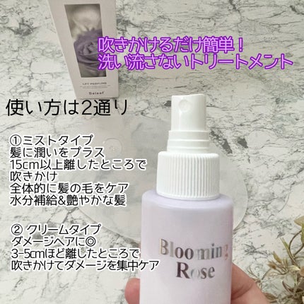 パフュームヘアパックインミスト Pink Breeze/Daleaf/アウトバストリートメントを使ったクチコミ(5枚目)