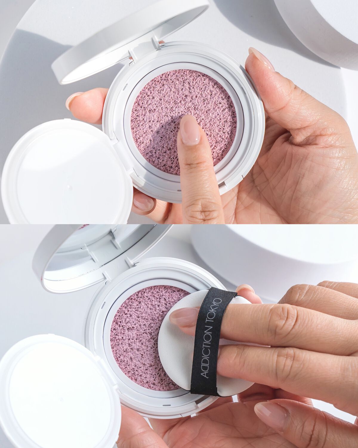 アディクション スキンケアUV タッチアップ クッション 002 Rosy Lavender/ADDICTION/クッションファンデーションを使ったクチコミ（3枚目）