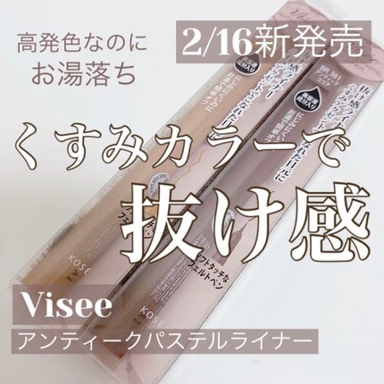 アンティークパステル ライナー/Visée/リキッドアイライナーを使ったクチコミ(1枚目)