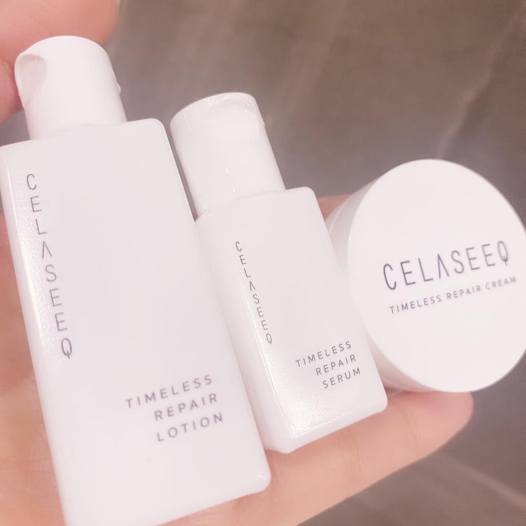 タイムレスリペア 未来肌おためしセット/CELASEEQ/スキンケアキットを使ったクチコミ（2枚目）
