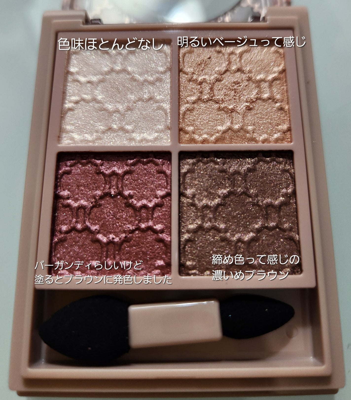 グロッシーリッチ アイズ N/Visée/アイシャドウパレットを使ったクチコミ(2枚目)