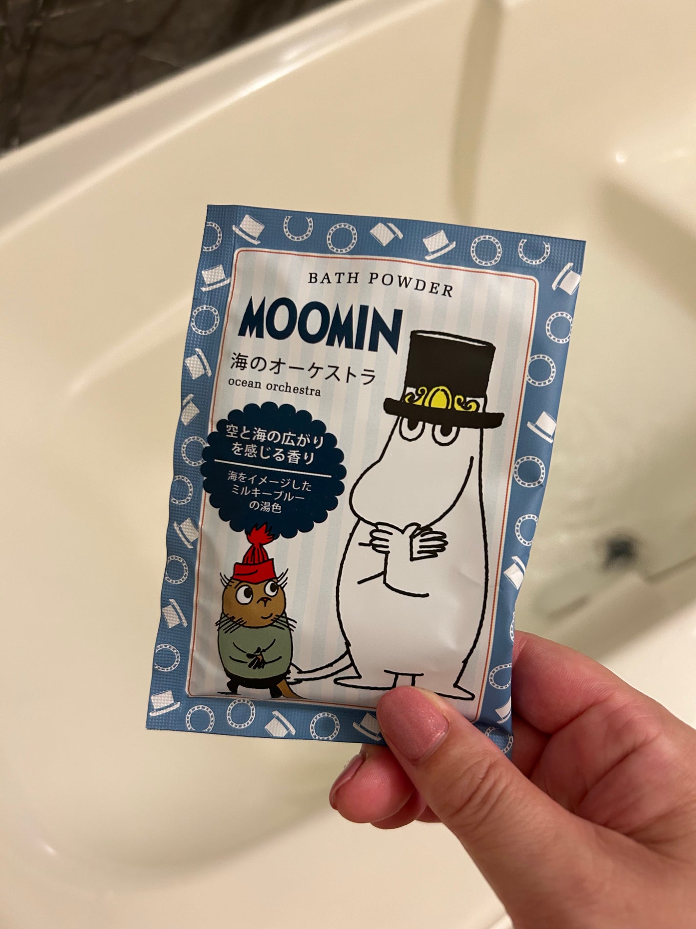 ムーミン バスパウダー 海のオーケストラ/グローバル プロダクト プランニング/入浴剤を使ったクチコミ(1枚目)