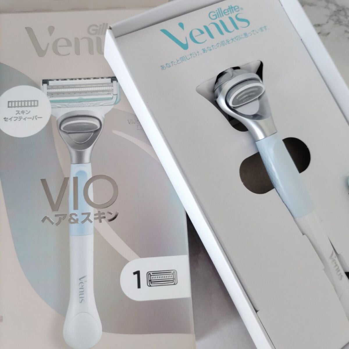 ヴィーナス VIO ヘア&スキン カミソリ/Gillette Venus/シェーバーを使ったクチコミ(2枚目)