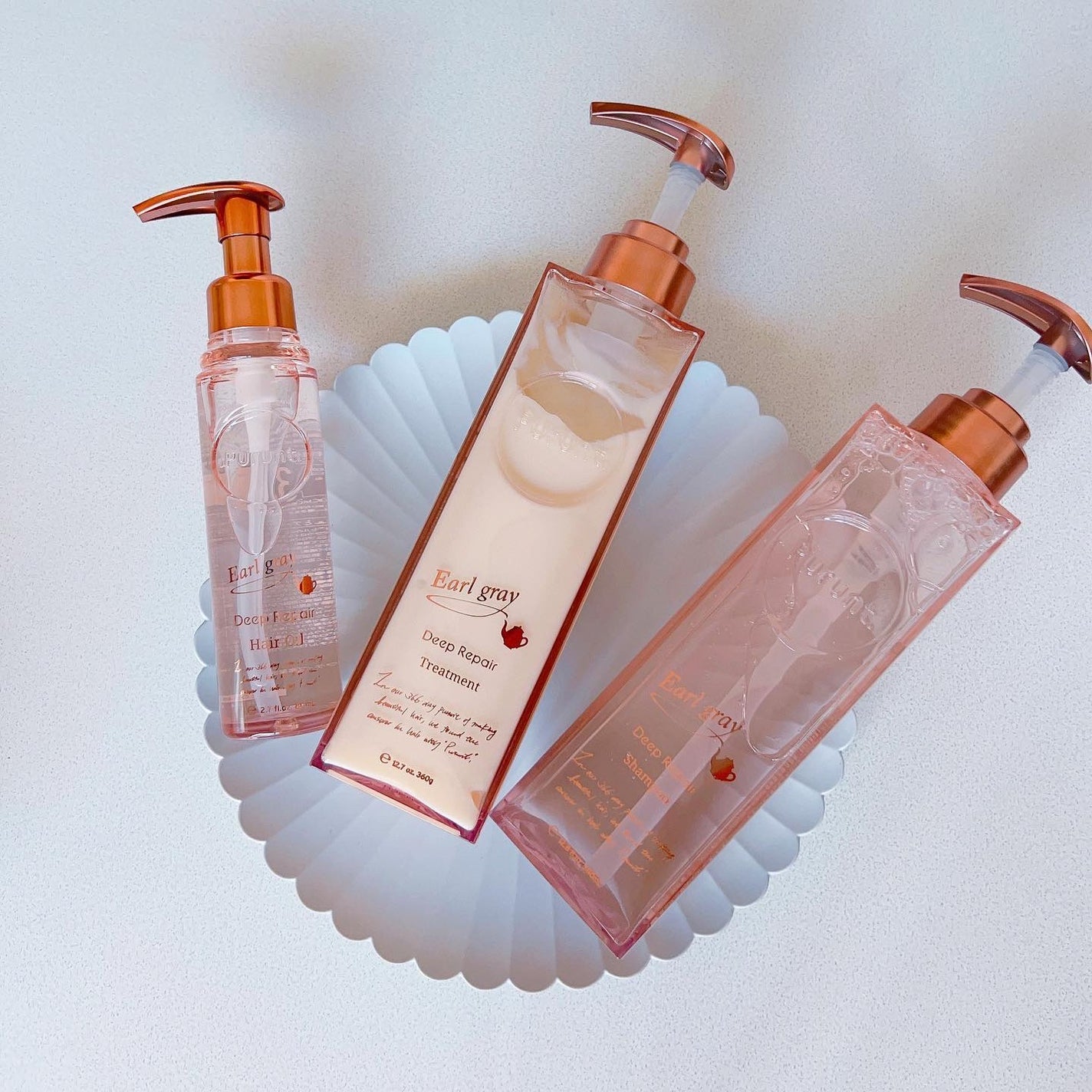 プルント ディープリペアペアセット アールグレイ N/Purunt./市販シャンプーを使ったクチコミ(1枚目)