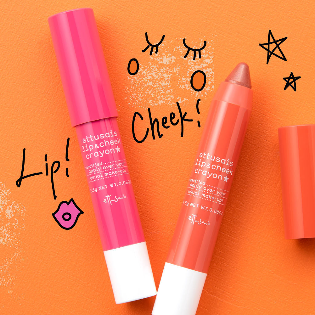 試してみた】クレヨンリップ＆チーク ettusaisの人気色・イエベブルベ