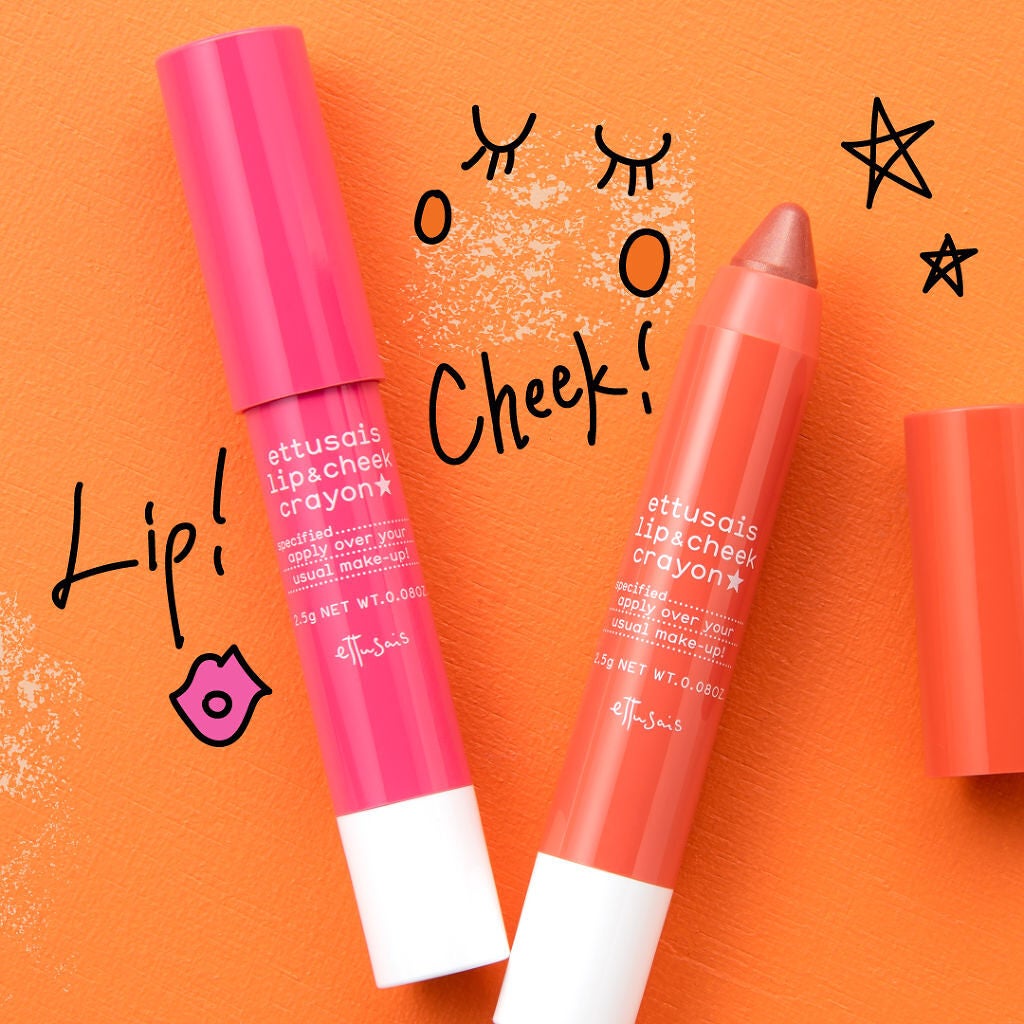 クレヨンリップ&チーク/ettusais/ジェル・クリームチークを使ったクチコミ(1枚目)