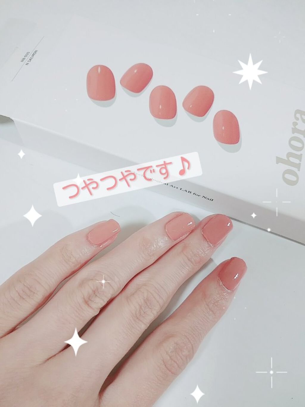 セミキュアジェルネイル（ハンド） NB-071 N Cream Indigo (Mix & Match collection)/ohora/ネイルシールを使ったクチコミ（2枚目）