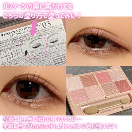 プティパレットアイズ/キャンメイク/パウダーアイシャドウを使ったクチコミ(4枚目)