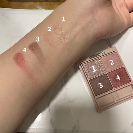 シルキースフレアイズ(マットタイプ)/キャンメイク/アイシャドウパレットを使ったクチコミ(3枚目)