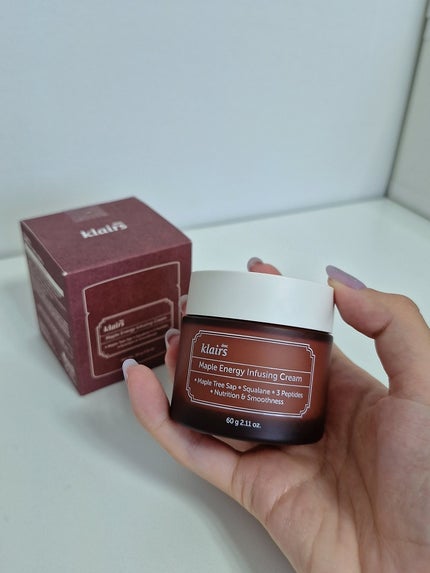 メープルエナジーインフュージングクリーム/Klairs/フェイスクリームを使ったクチコミ(1枚目)