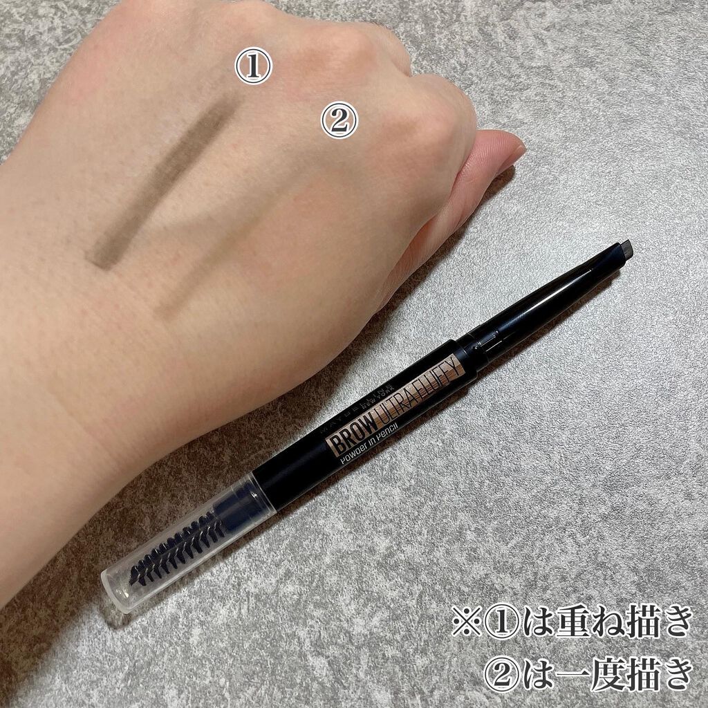 ファッションブロウ パウダーインペンシル N BR-9 オリーブブラウン/MAYBELLINE NEW YORK/アイブロウペンシルを使ったクチコミ（3枚目）