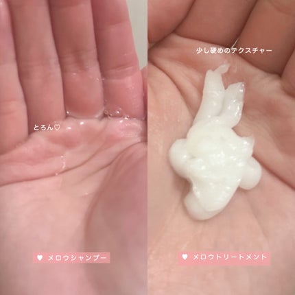 メロウシャンプー/メロウトリートメント/plus eau/市販シャンプーを使ったクチコミ(2枚目)