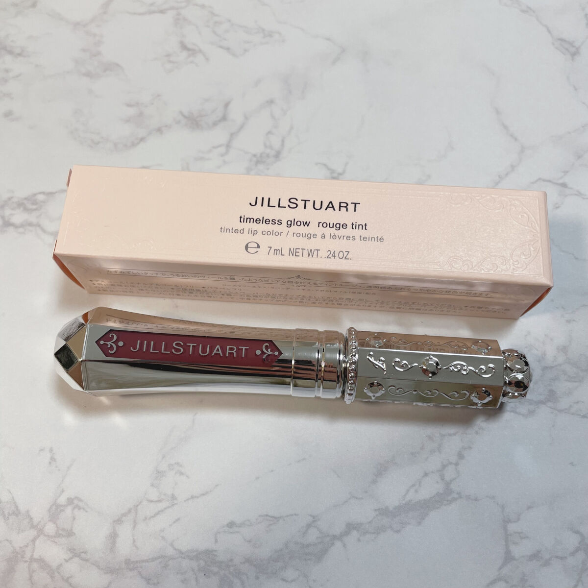 ジルスチュアート タイムレスグロウ ルージュティント 101（限定）tea chocolate /JILL STUART/リップティントを使ったクチコミ（1枚目）