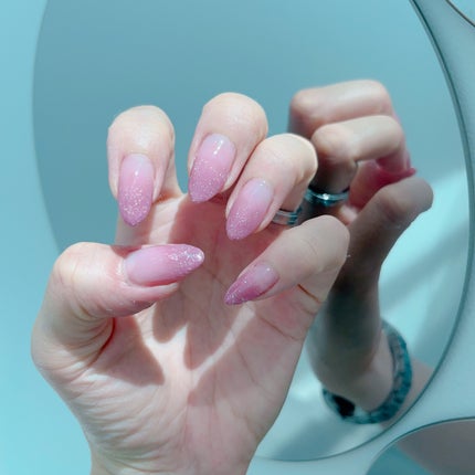 #ジェルネイル,#ピンクネイル,#パープルネイル,#ラメネイル,#グラデーションネイル,#オフィスネイルのネイルデザイン