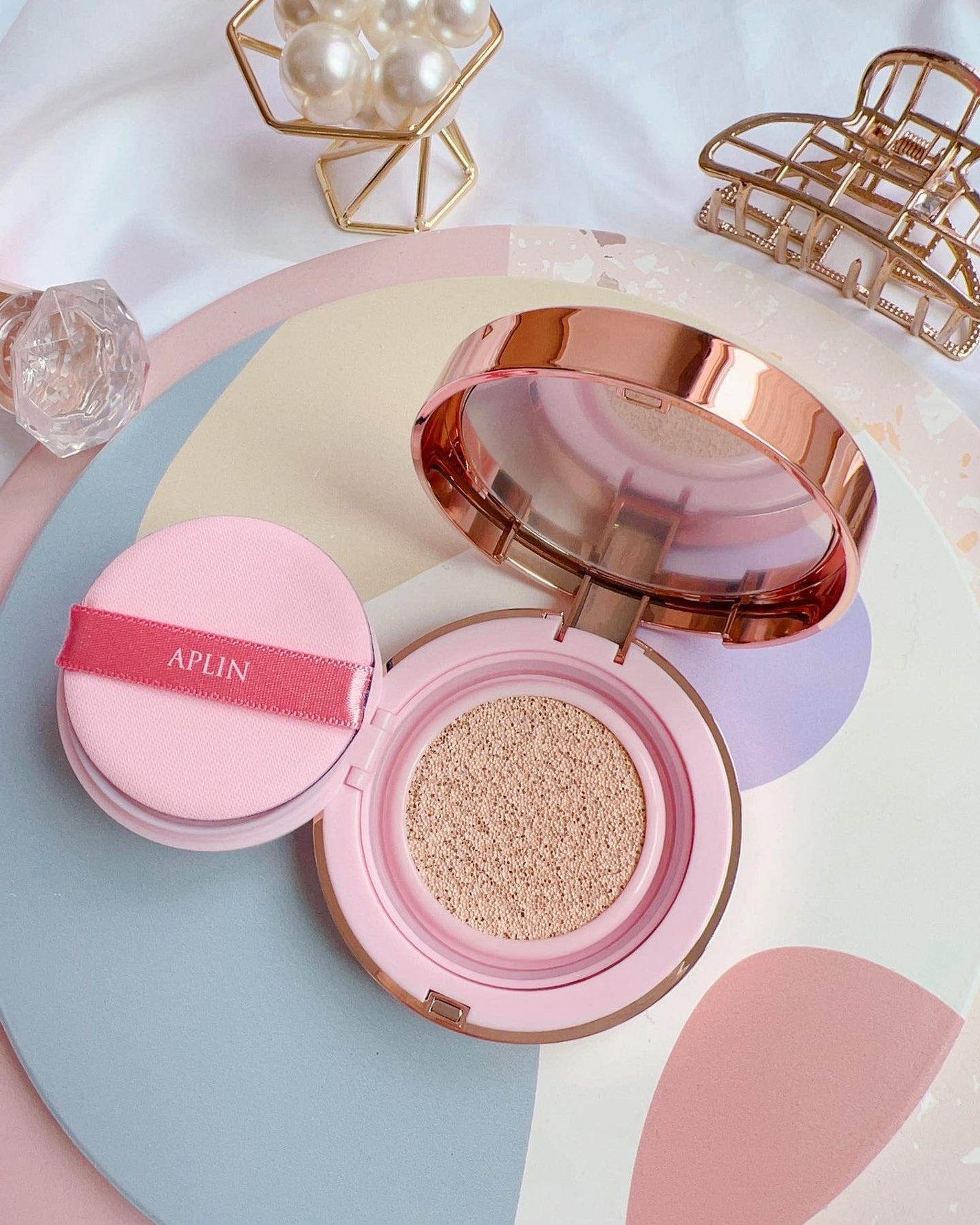 ピンクティーツリーカバークッション/APLIN/クッションファンデーションを使ったクチコミ(3枚目)